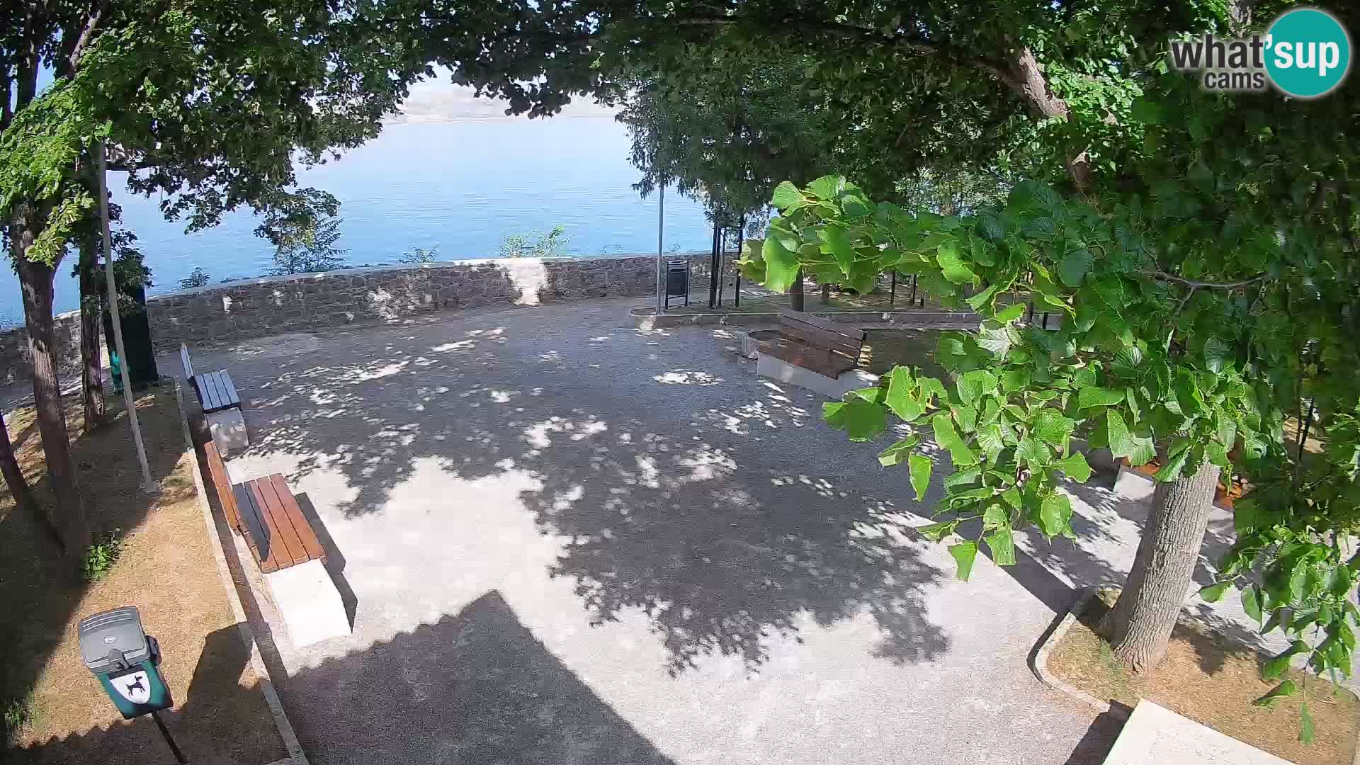 Senj Live Cam – Writers’ Park and the Velebit Channel