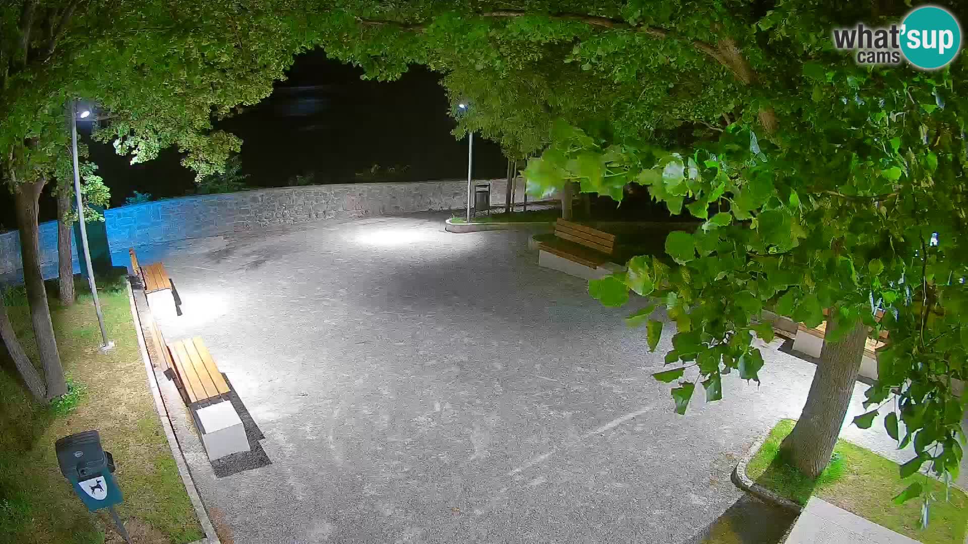 Senj Live Webcam – Schriftstellerpark und Velebit-Kanal