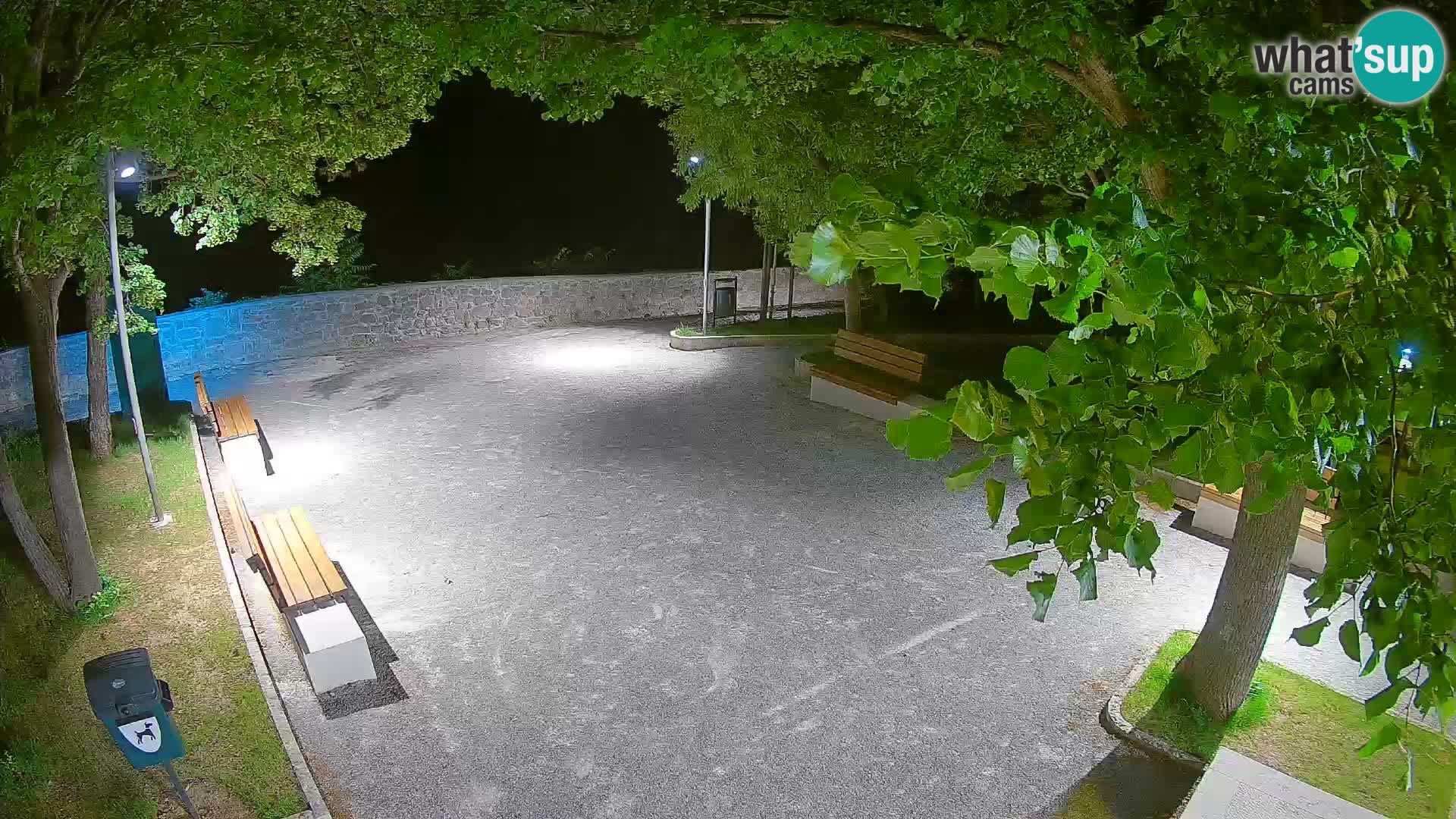 Senj Live Webcam – Schriftstellerpark und Velebit-Kanal