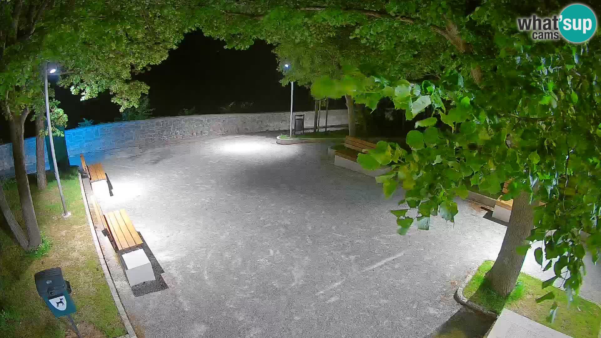 Senj Live Webcam – Schriftstellerpark und Velebit-Kanal