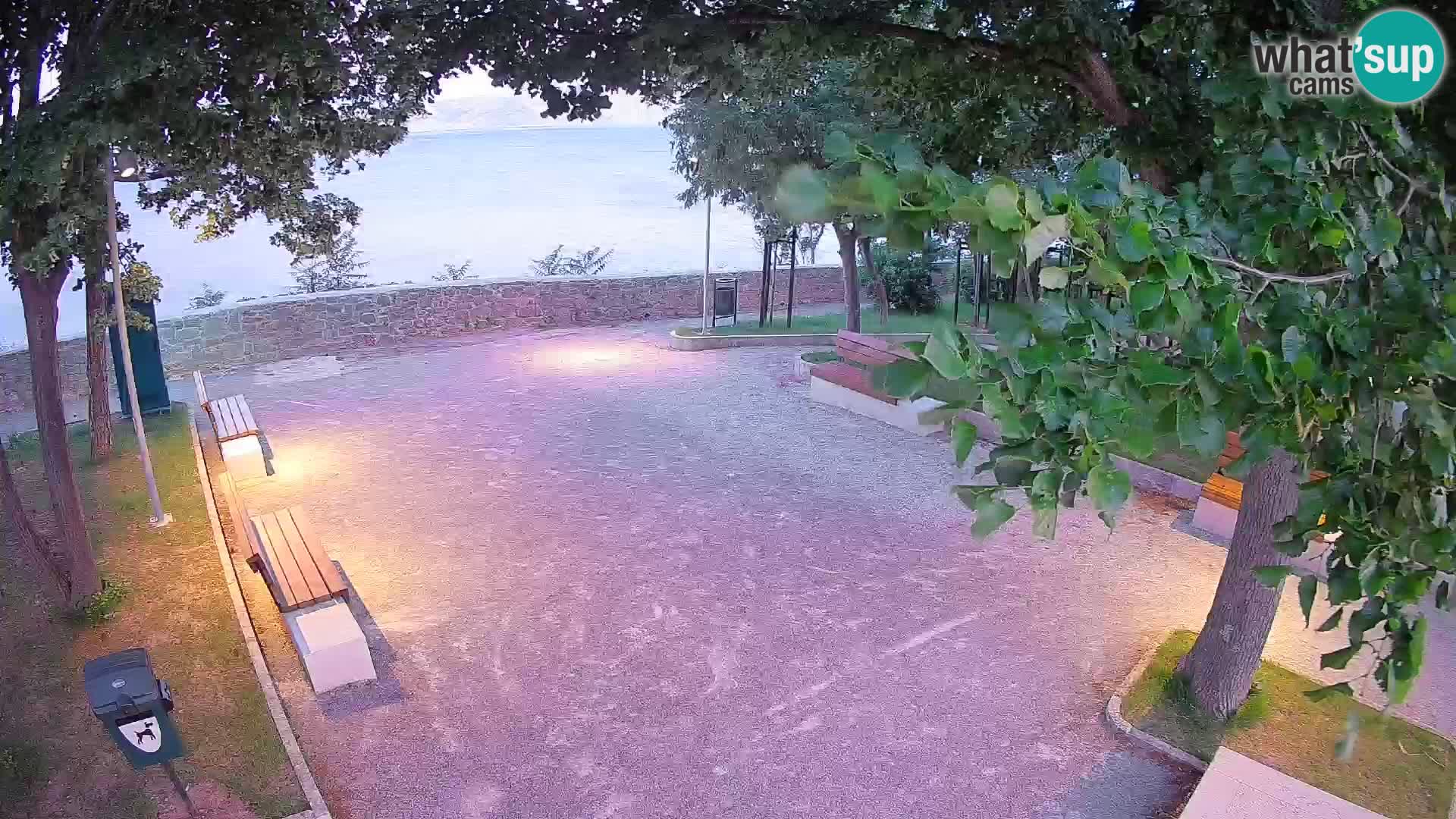 Senj Live Cam – Writers’ Park and the Velebit Channel