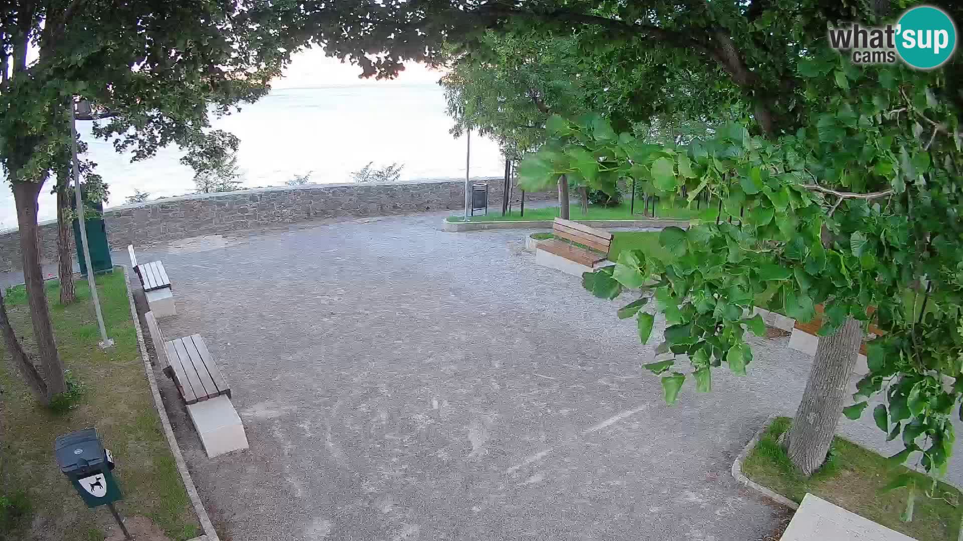 Senj Live Cam – Writers’ Park and the Velebit Channel