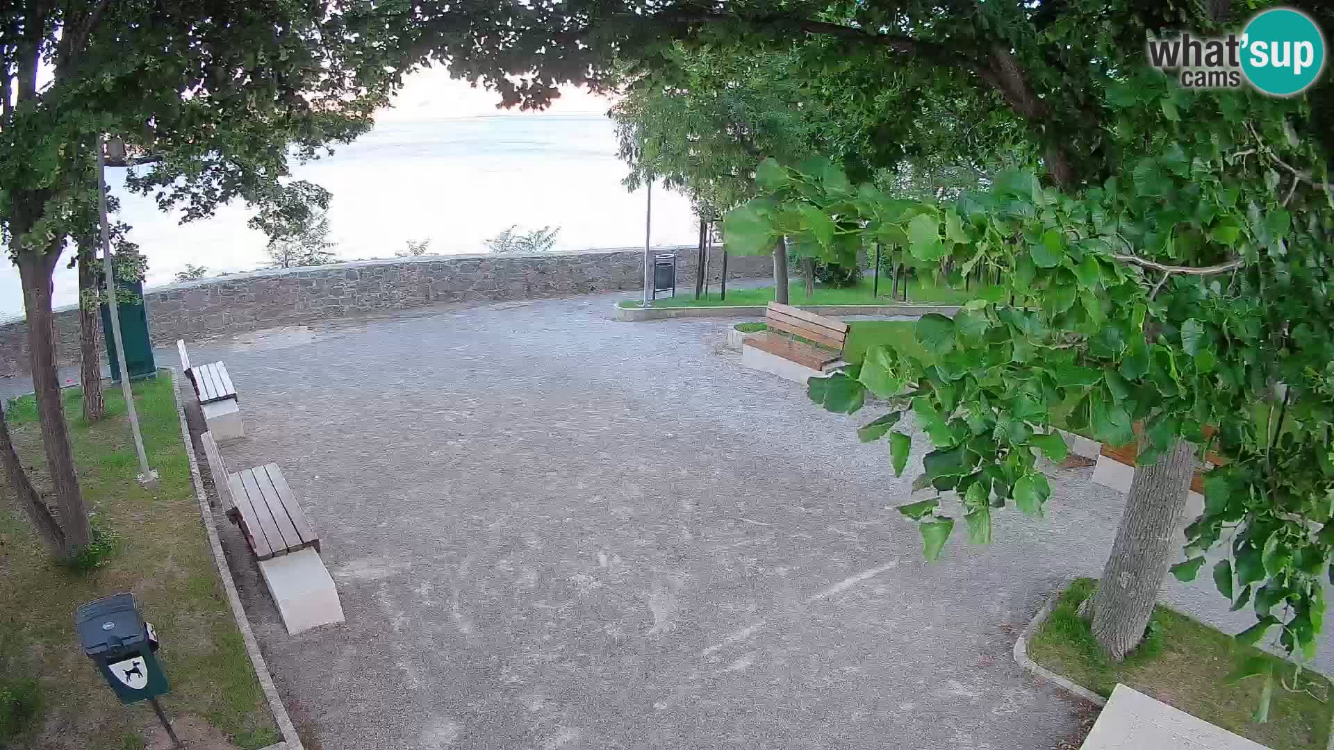 Senj Live Cam – Writers’ Park and the Velebit Channel