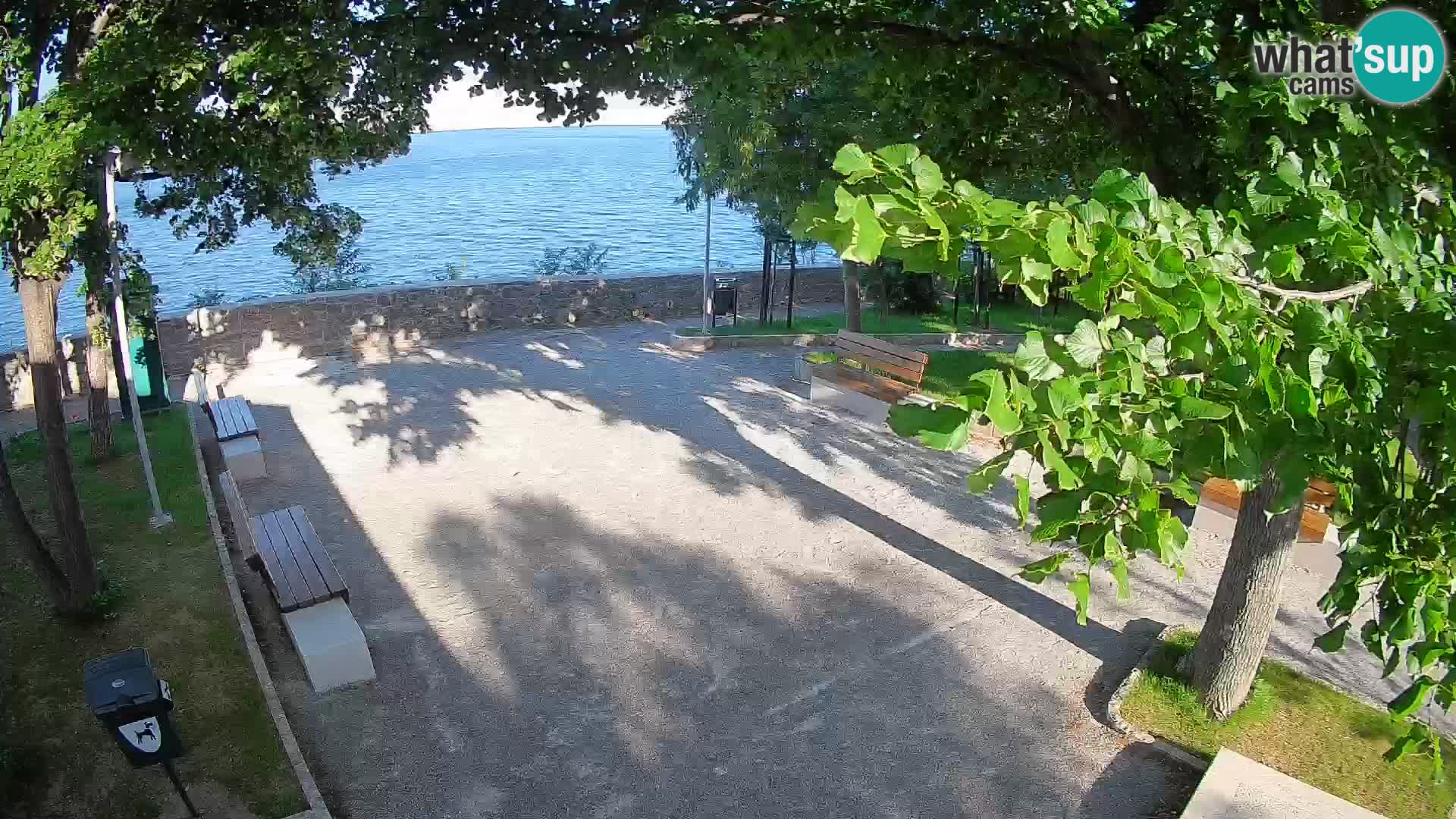 Senj Live Cam – Writers’ Park and the Velebit Channel