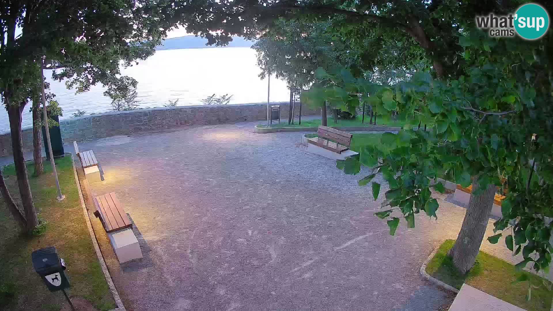 Senj Live Cam – Writers’ Park and the Velebit Channel