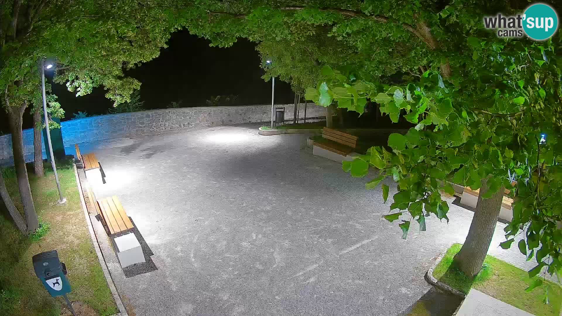 Senj Live Webcam – Schriftstellerpark und Velebit-Kanal
