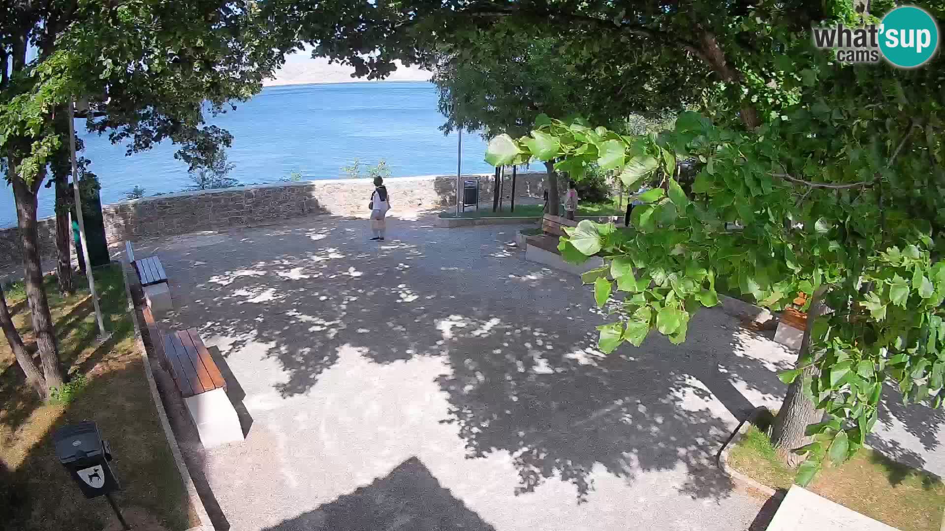 Kamera uživo Senj – Park književnika i Velebitski kanal