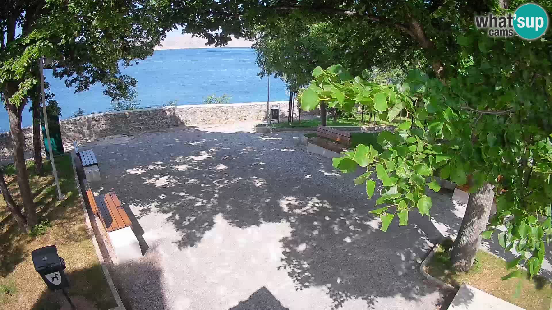 Kamera uživo Senj – Park književnika i Velebitski kanal