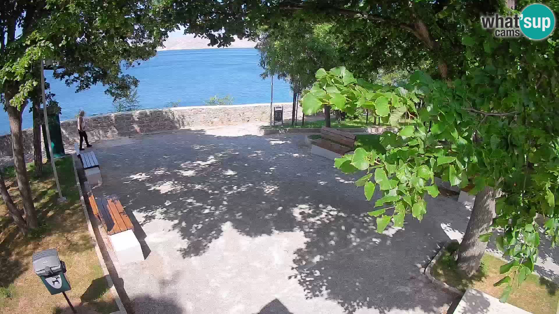 Senj Live Cam – Writers’ Park and the Velebit Channel