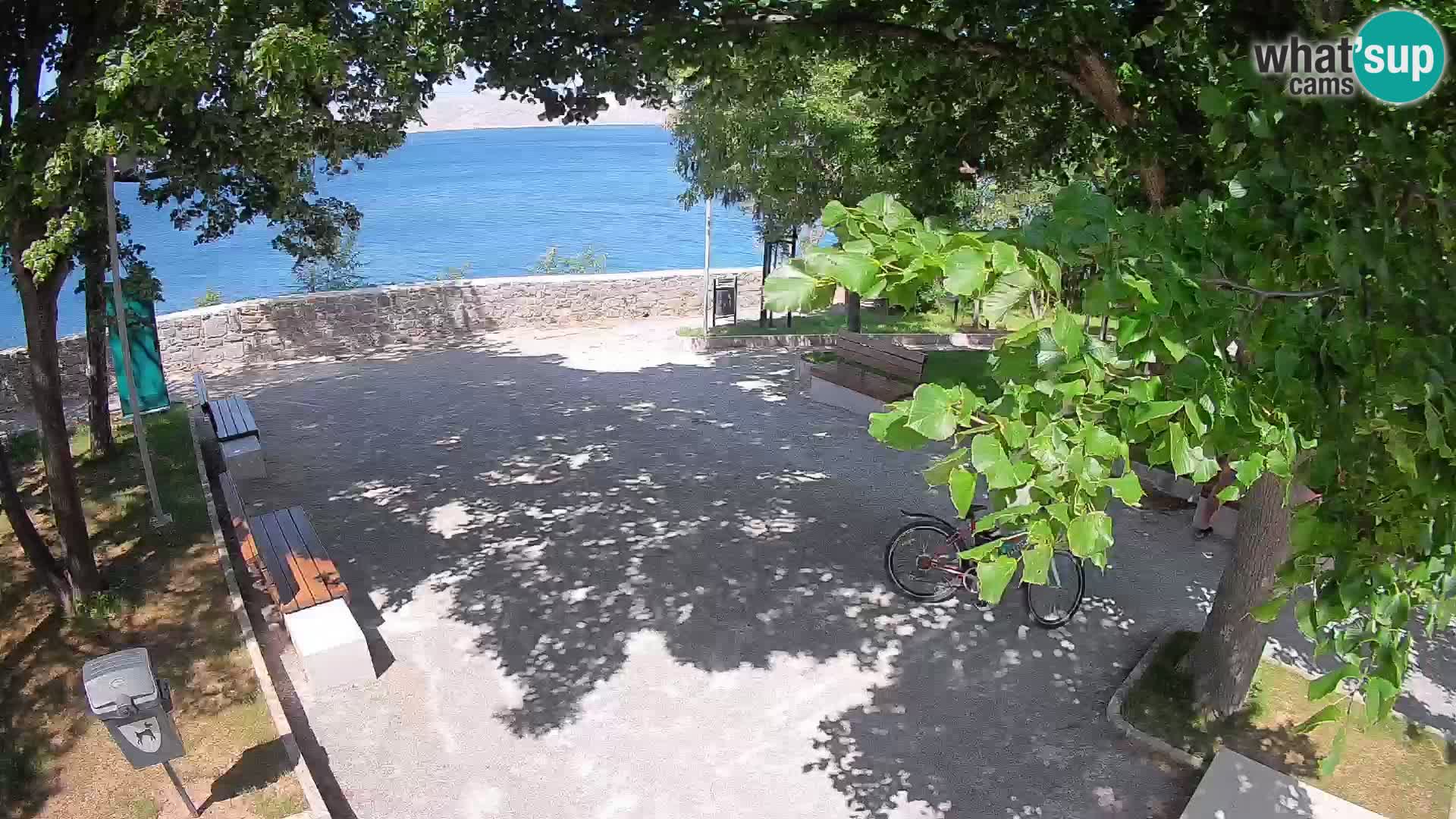 Kamera uživo Senj – Park književnika i Velebitski kanal