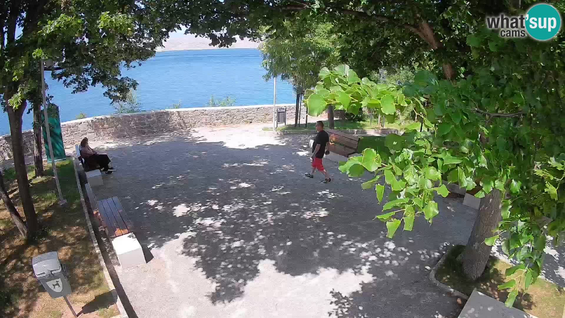Senj Live Cam – Writers’ Park and the Velebit Channel