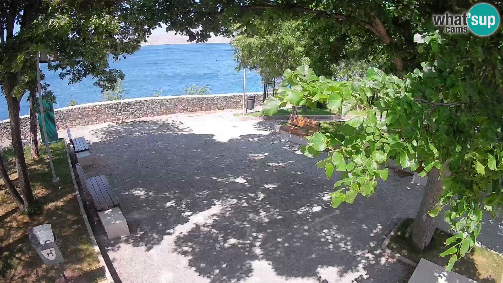 Kamera uživo Senj – Park književnika i Velebitski kanal