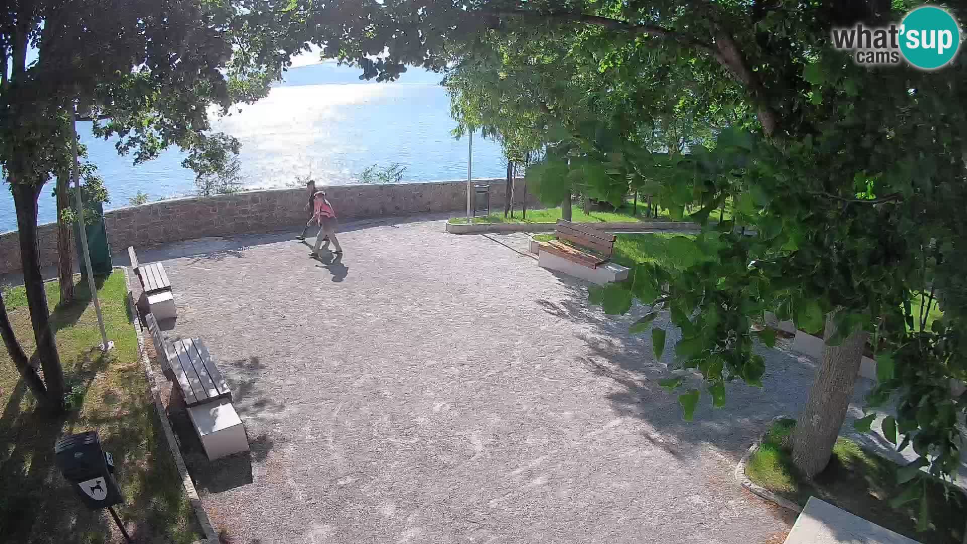 Senj Live Cam – Writers’ Park and the Velebit Channel