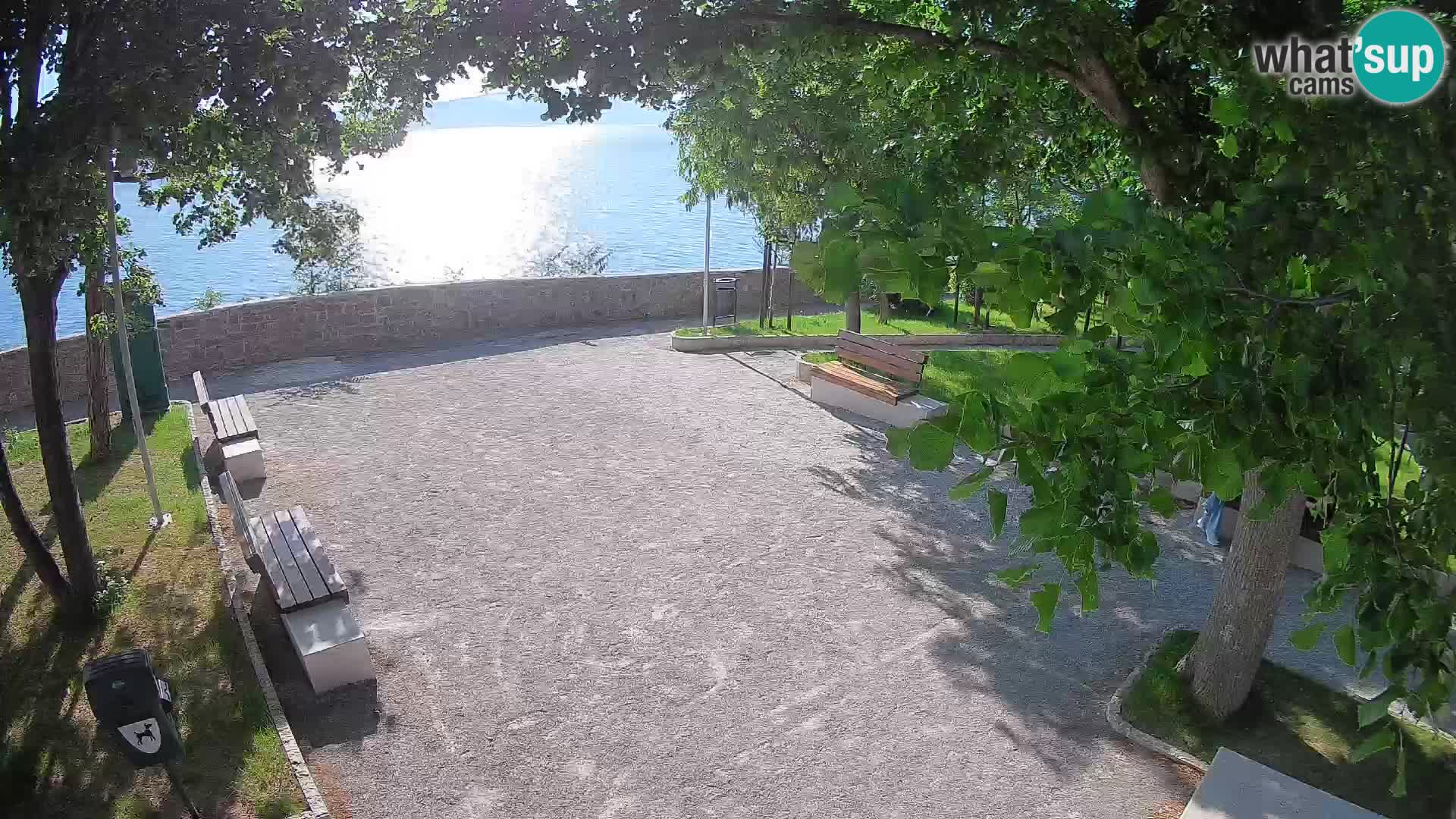 Senj Live Cam – Writers’ Park and the Velebit Channel