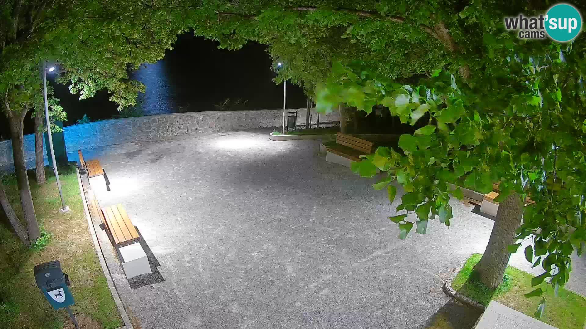 Senj Live Cam – Writers’ Park and the Velebit Channel