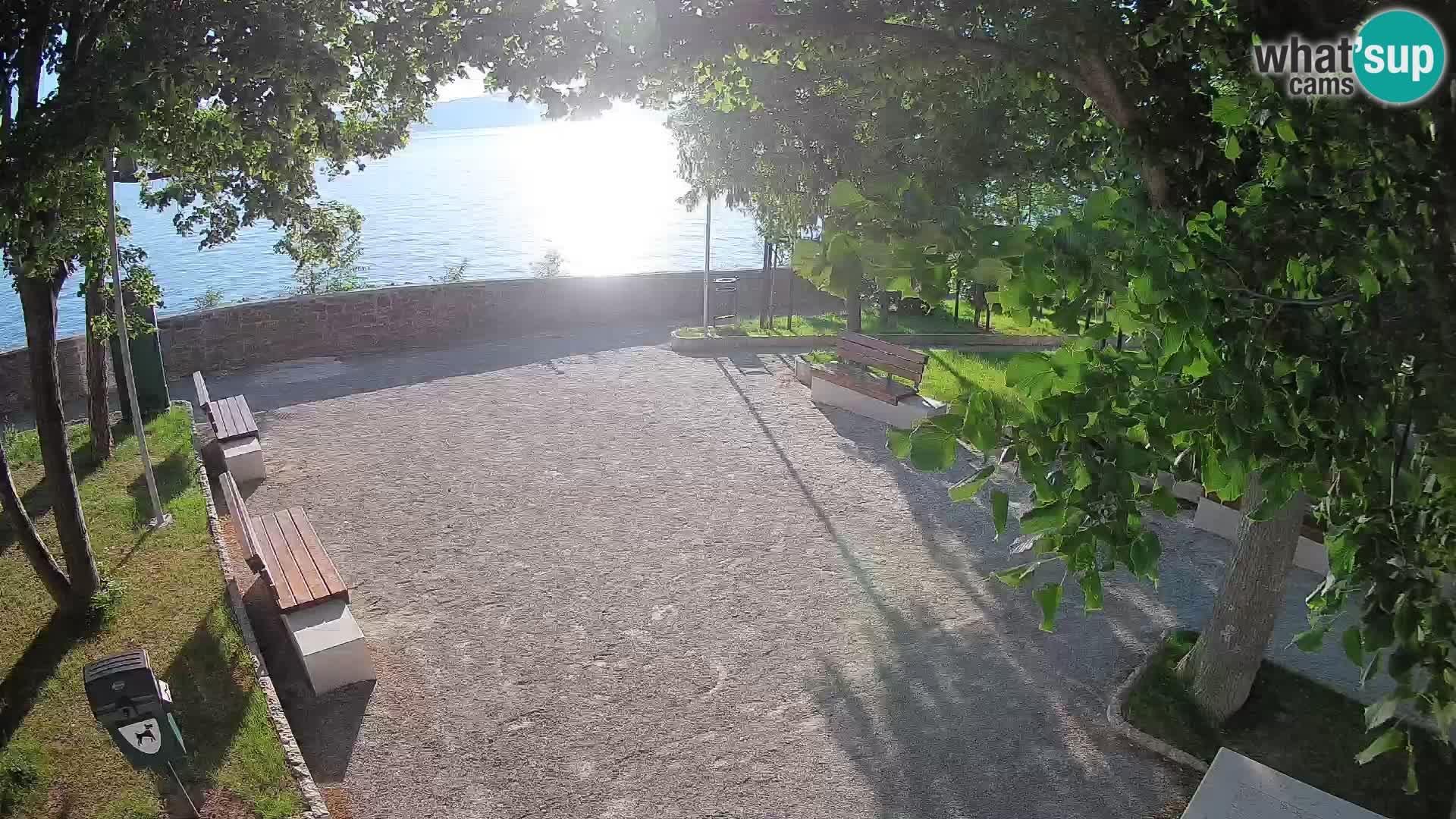 Senj Live Cam – Writers’ Park and the Velebit Channel
