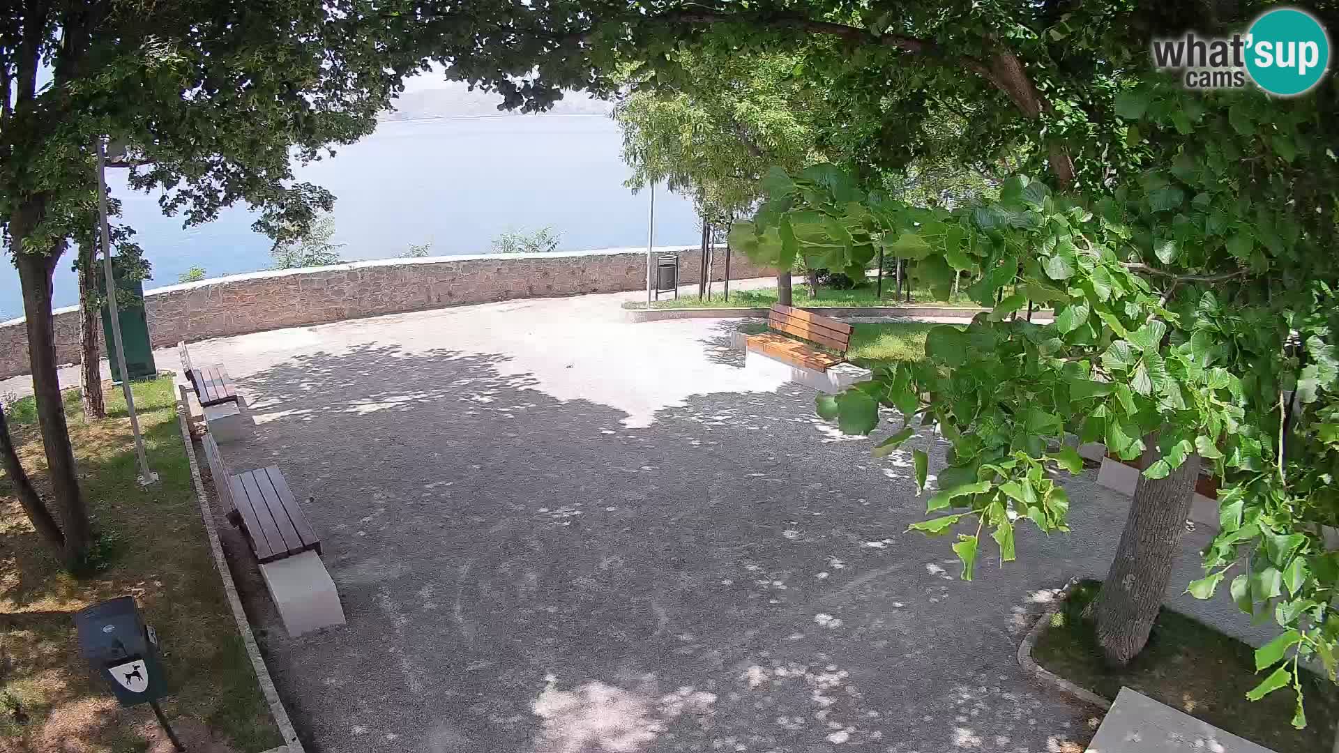 Senj Live Cam – Writers’ Park and the Velebit Channel