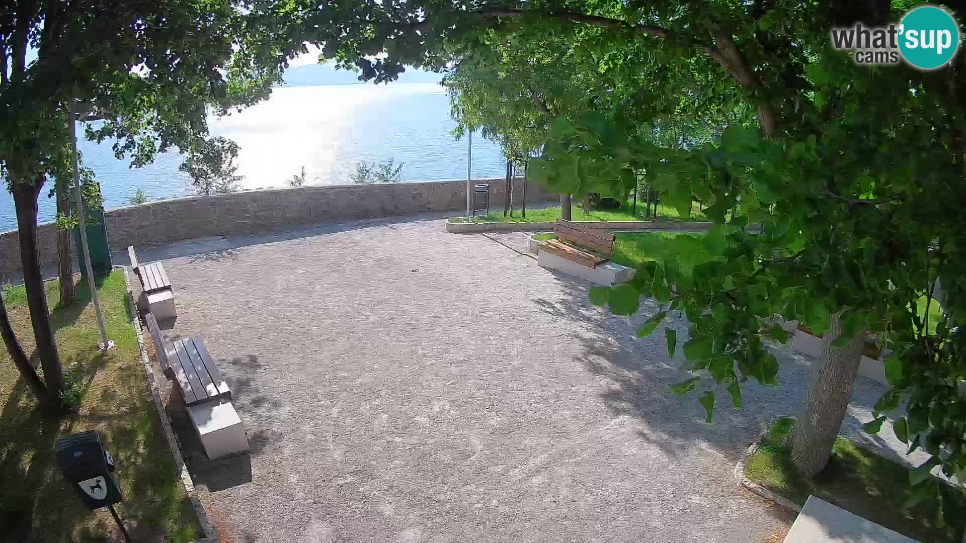 Senj Live Cam – Writers’ Park and the Velebit Channel