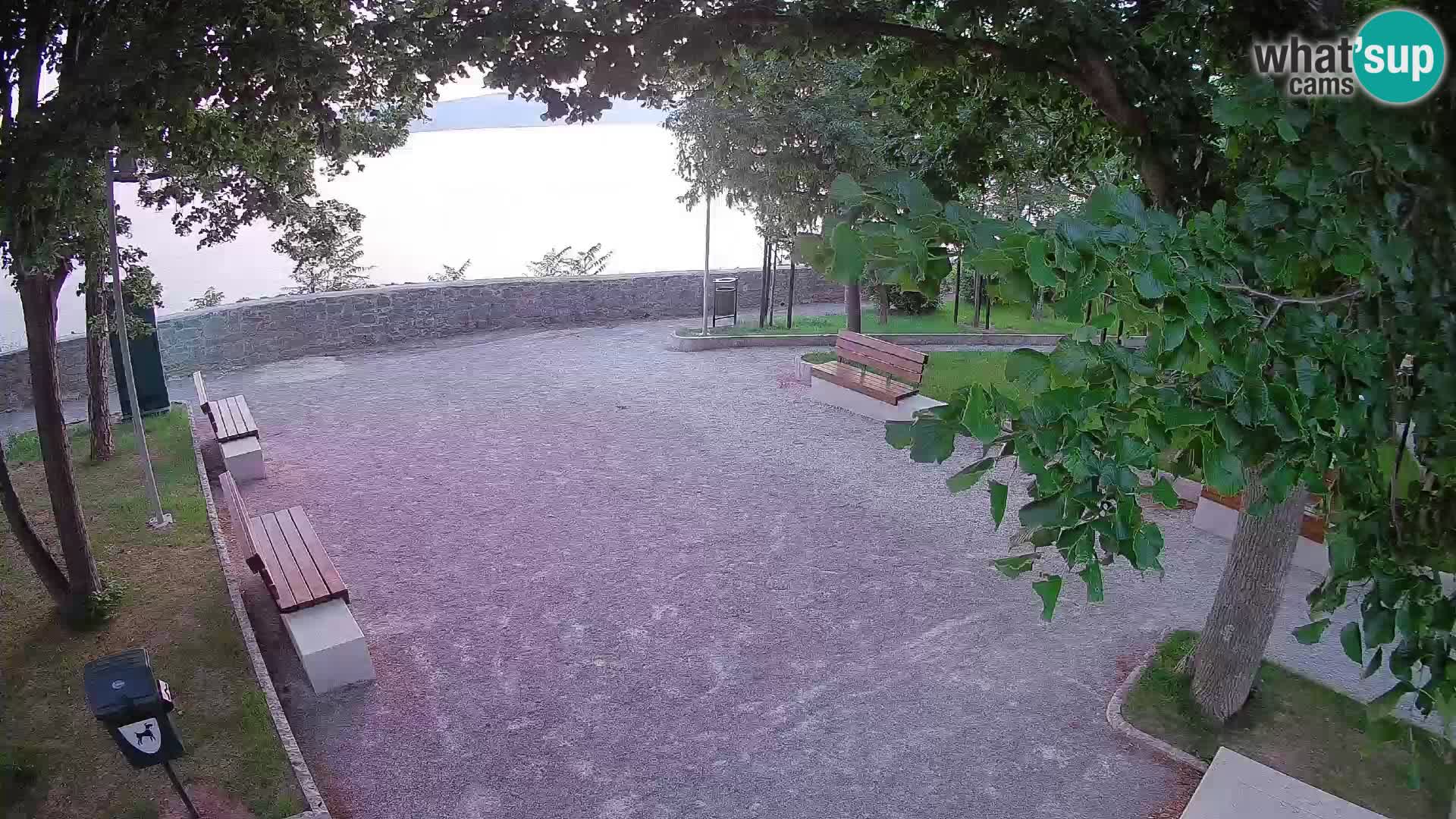 Senj Live Cam – Writers’ Park and the Velebit Channel