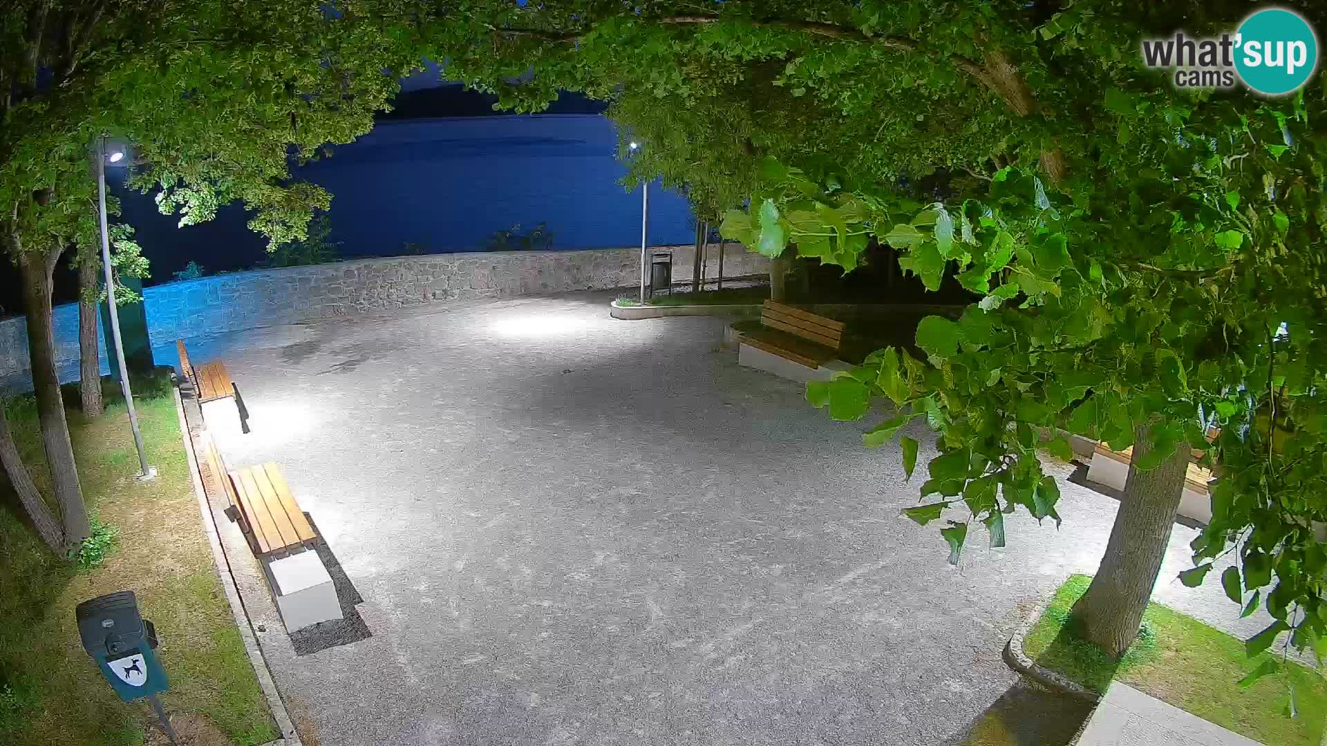 Senj Live Webcam – Schriftstellerpark und Velebit-Kanal