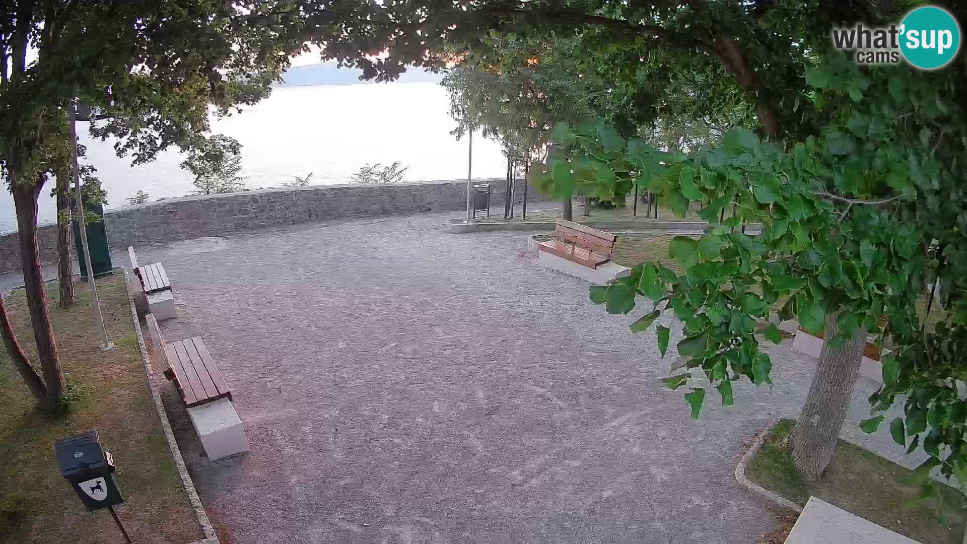 Senj Live Cam – Writers’ Park and the Velebit Channel