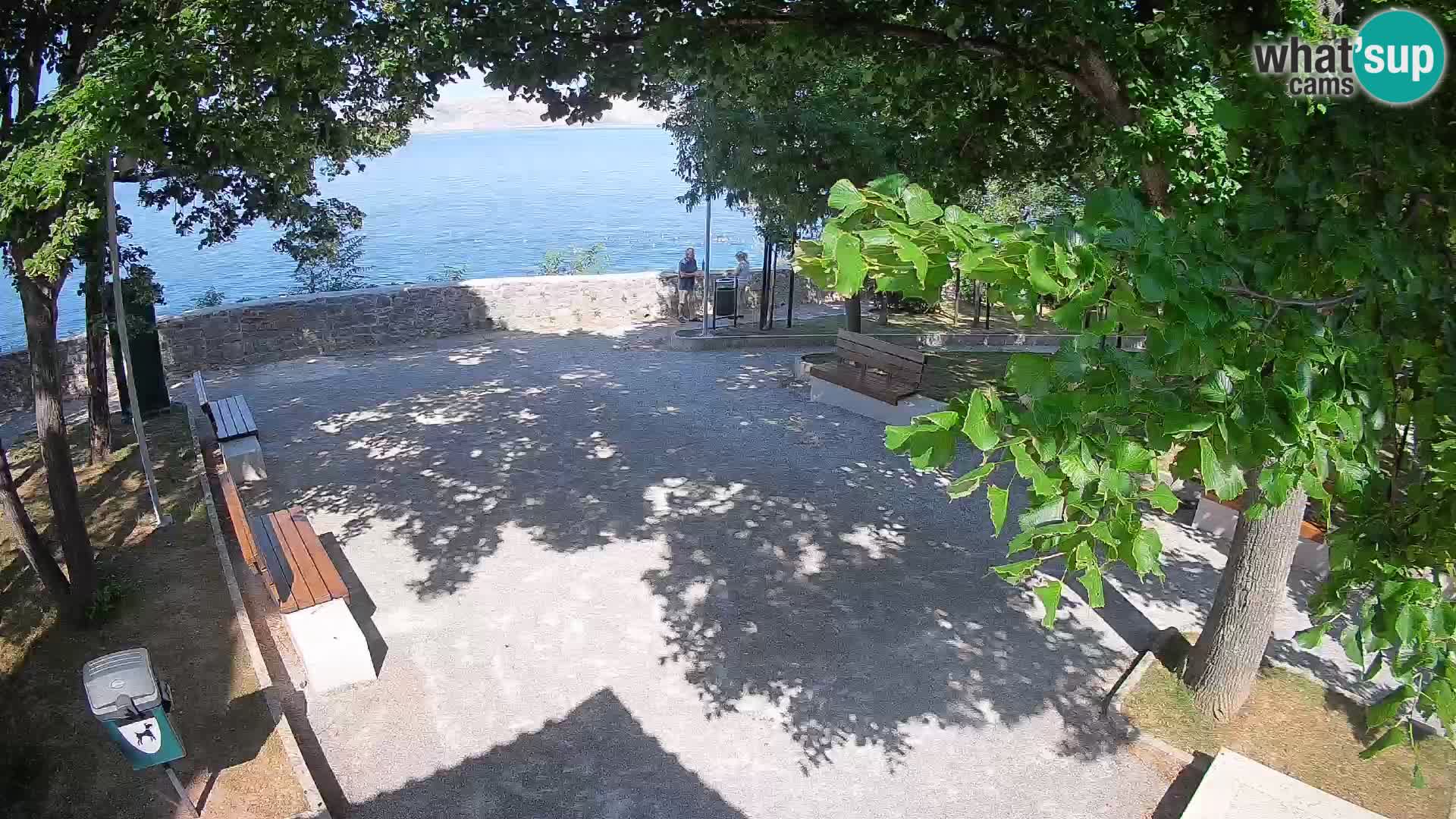 Senj Live Cam – Writers’ Park and the Velebit Channel