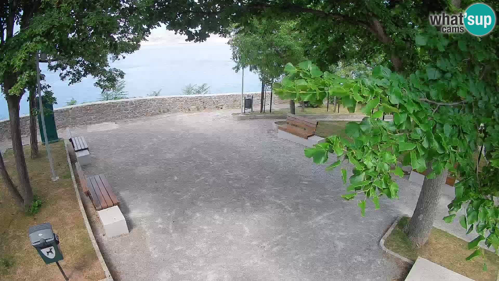 Senj Live Webcam – Schriftstellerpark und Velebit-Kanal