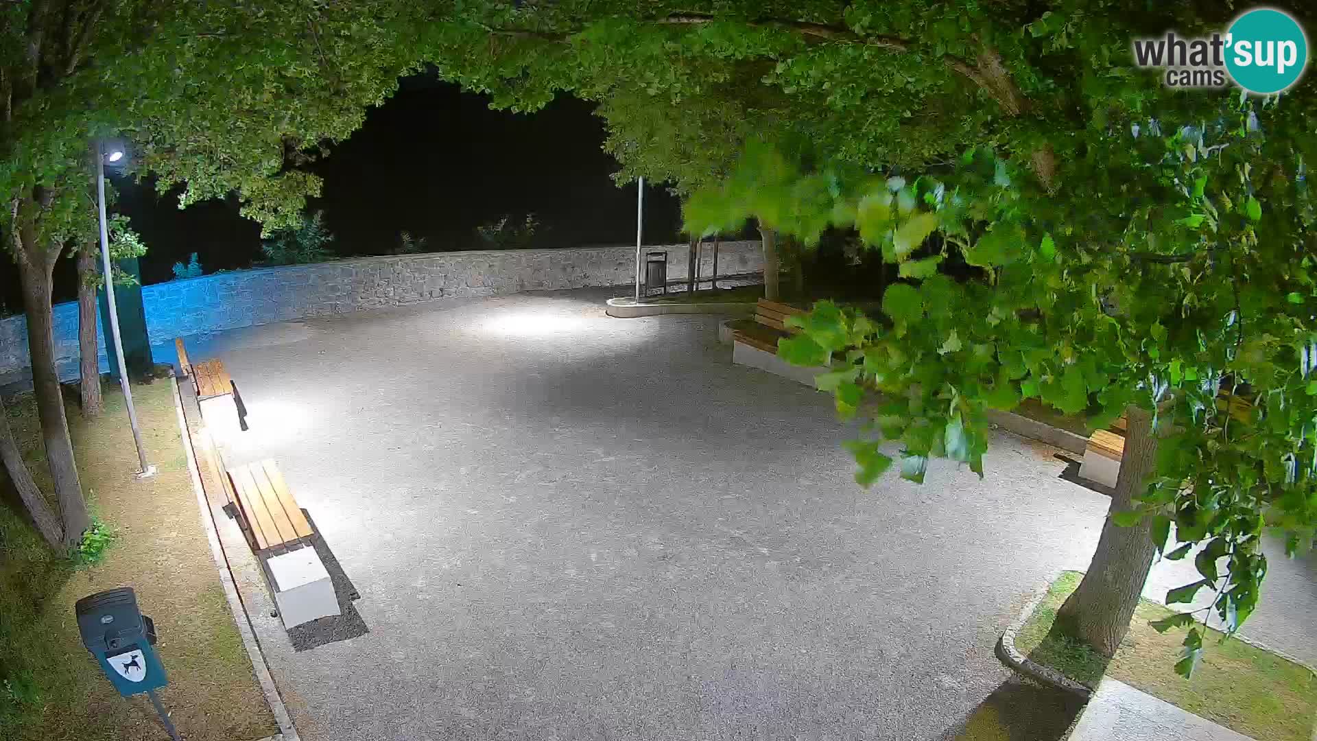 Senj Live Cam – Writers’ Park and the Velebit Channel