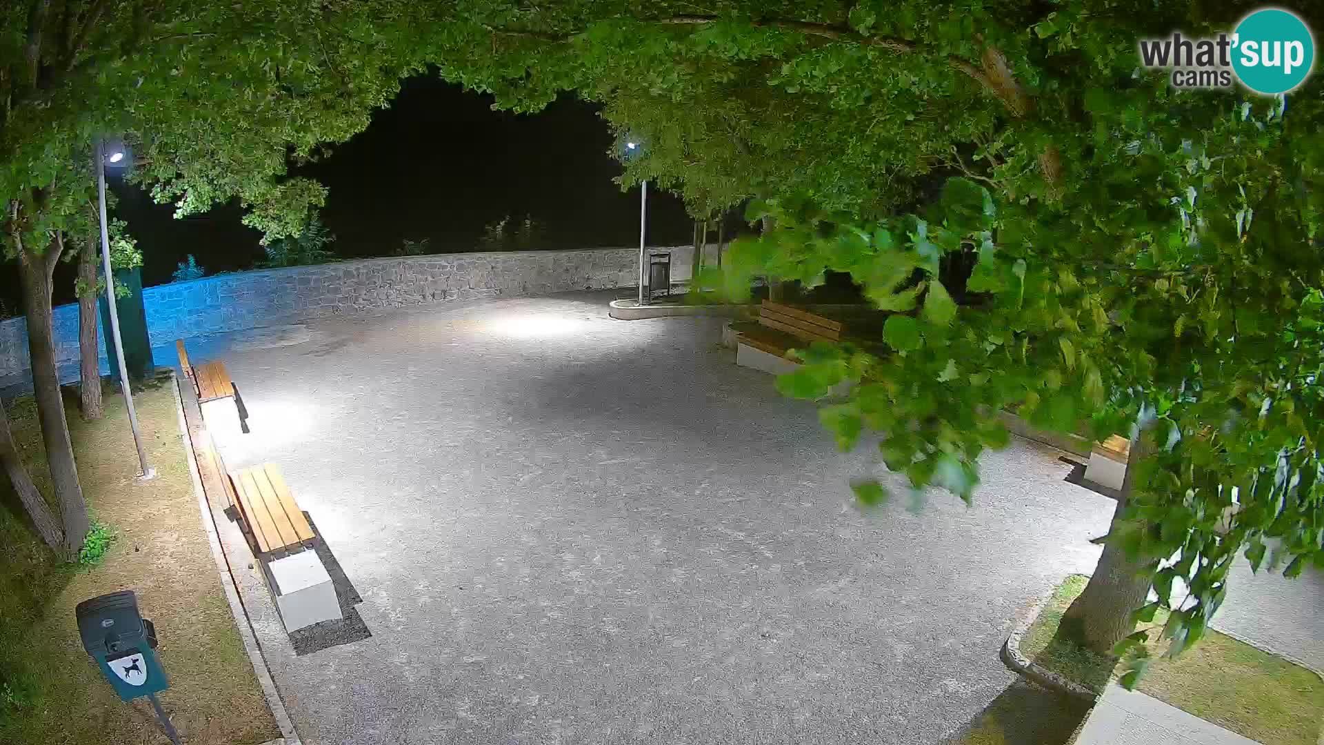Senj Live Webcam – Schriftstellerpark und Velebit-Kanal
