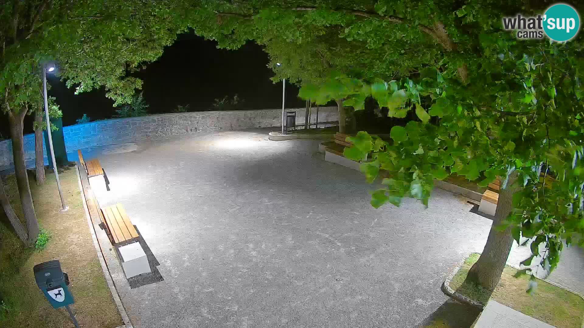 Senj Live Cam – Writers’ Park and the Velebit Channel