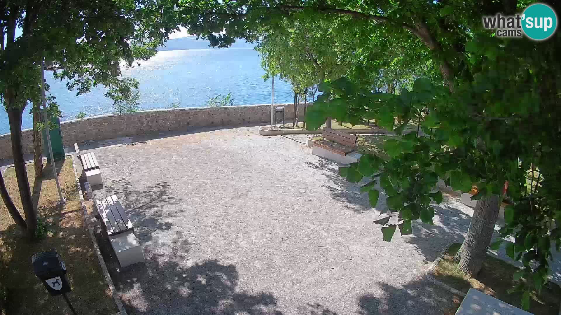 Senj Live Cam – Writers’ Park and the Velebit Channel