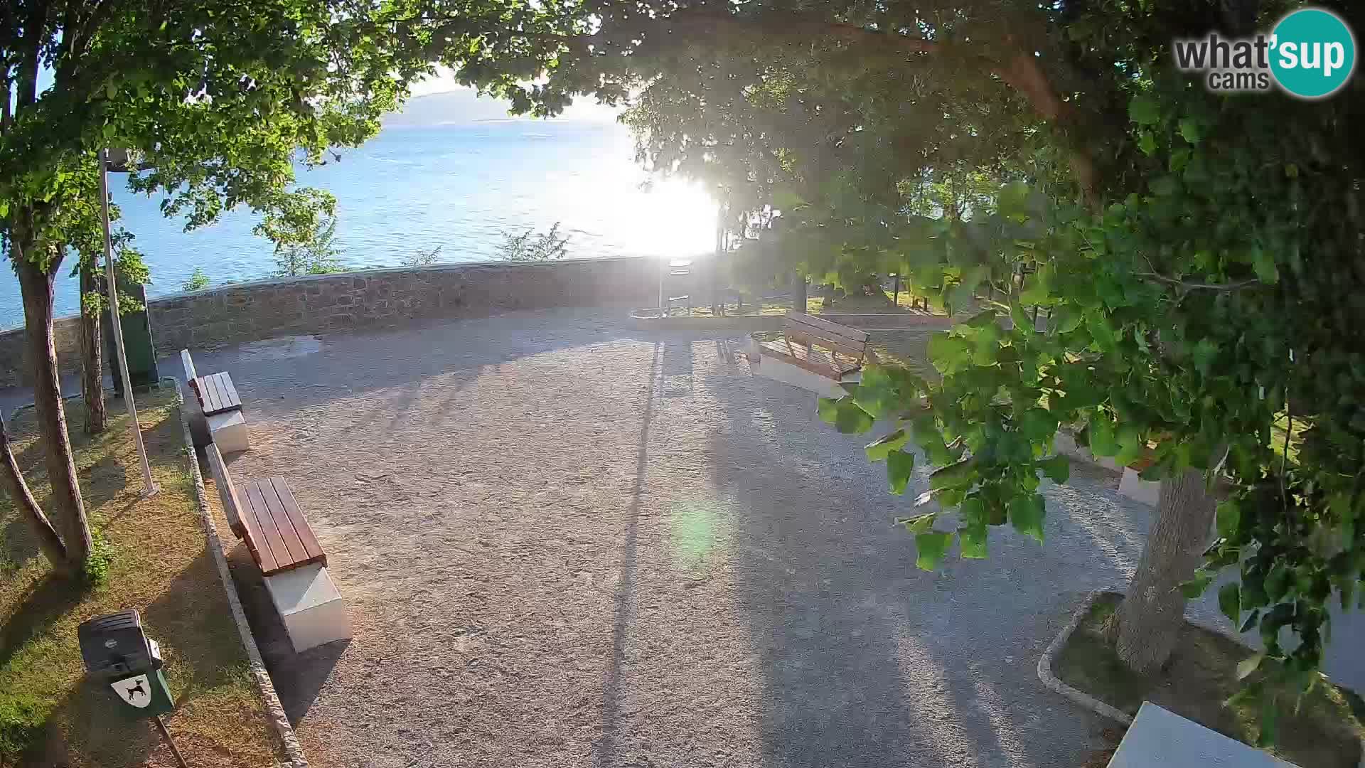 Senj Live Cam – Writers’ Park and the Velebit Channel
