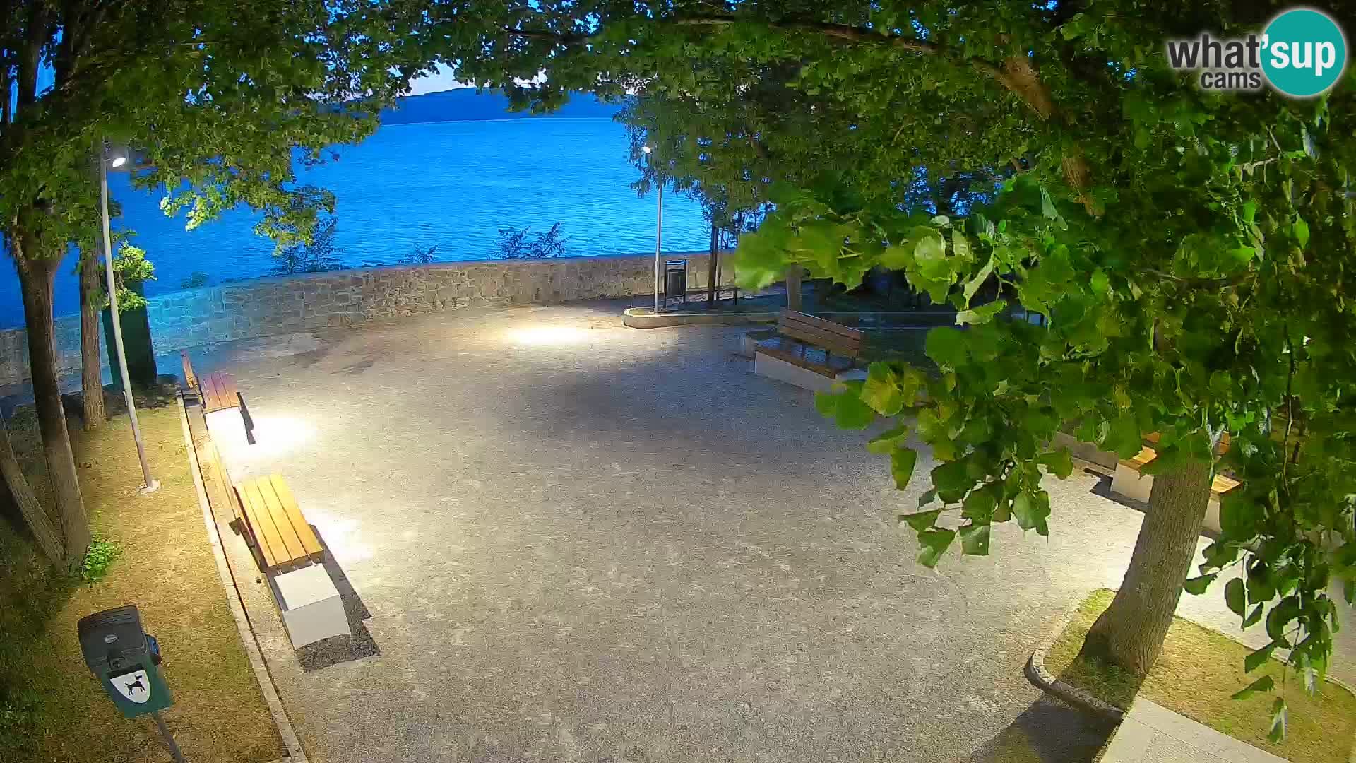 Senj Live Cam – Writers’ Park and the Velebit Channel
