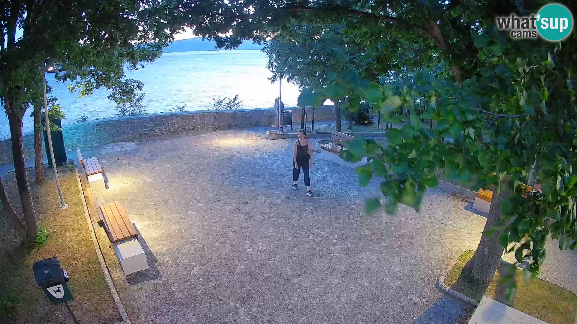 Senj Live Cam – Writers’ Park and the Velebit Channel