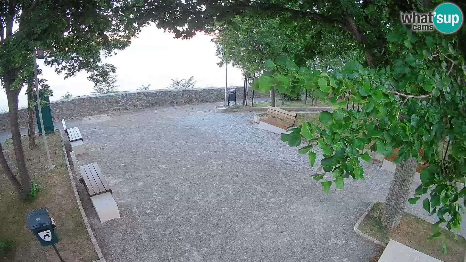 Senj Live Cam – Writers’ Park and the Velebit Channel