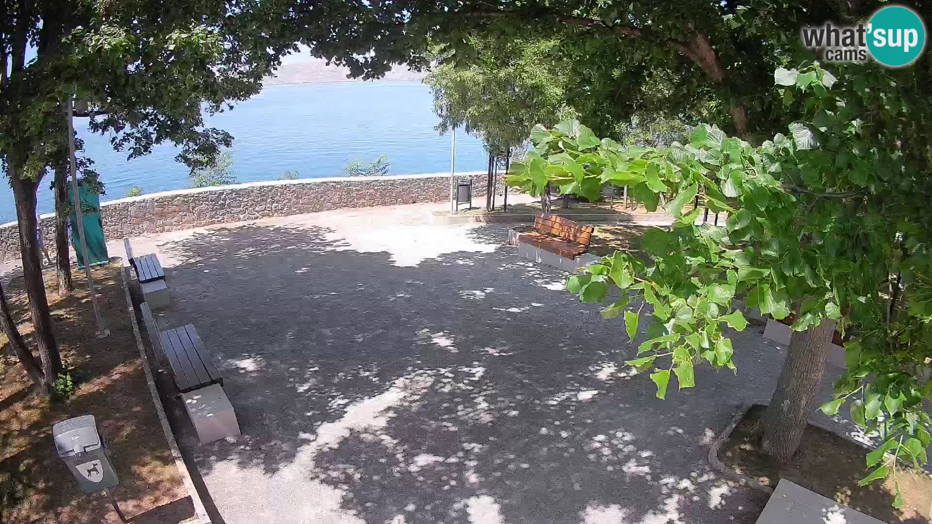 Senj Live Webcam – Schriftstellerpark und Velebit-Kanal