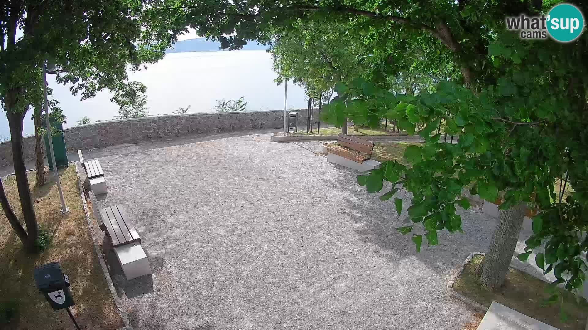 Senj Live Cam – Writers’ Park and the Velebit Channel