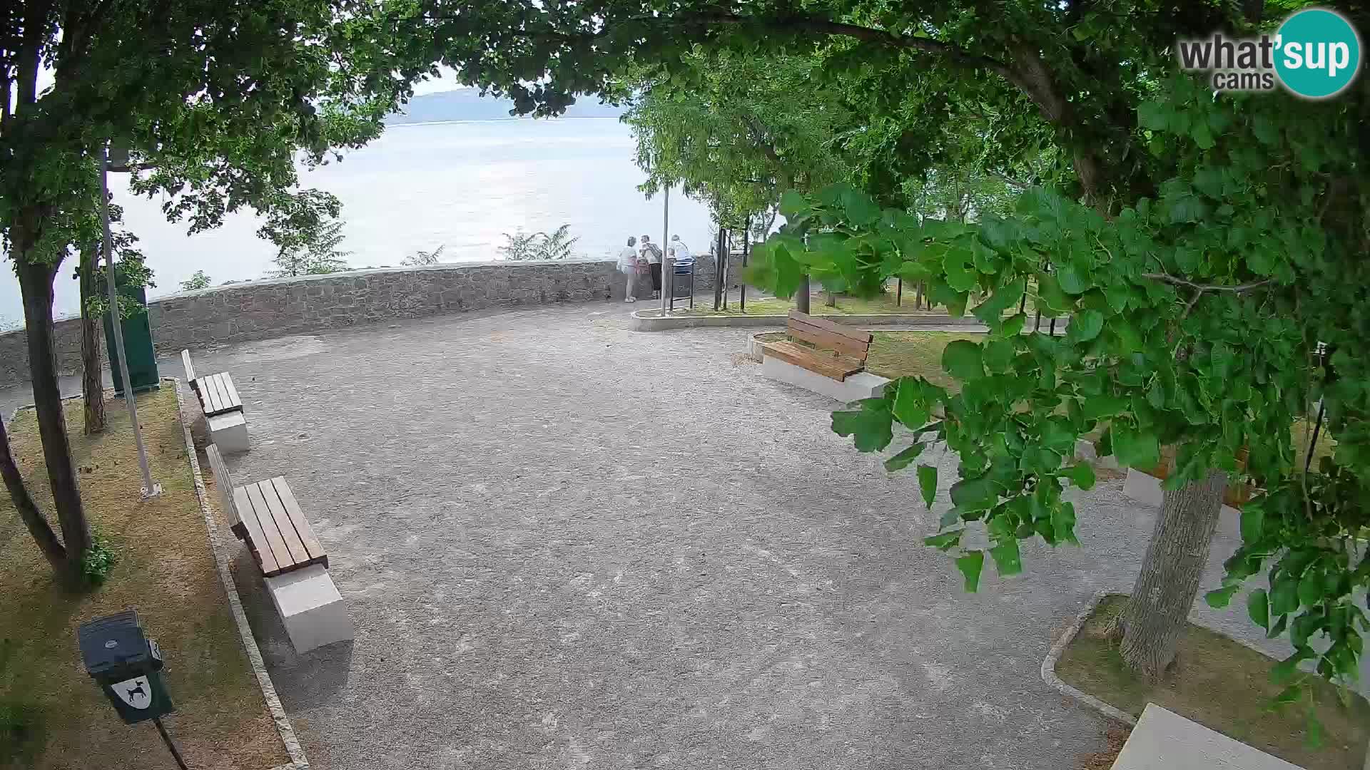 Webcam Senj en direct – Parc des Écrivains et canal du Velebit