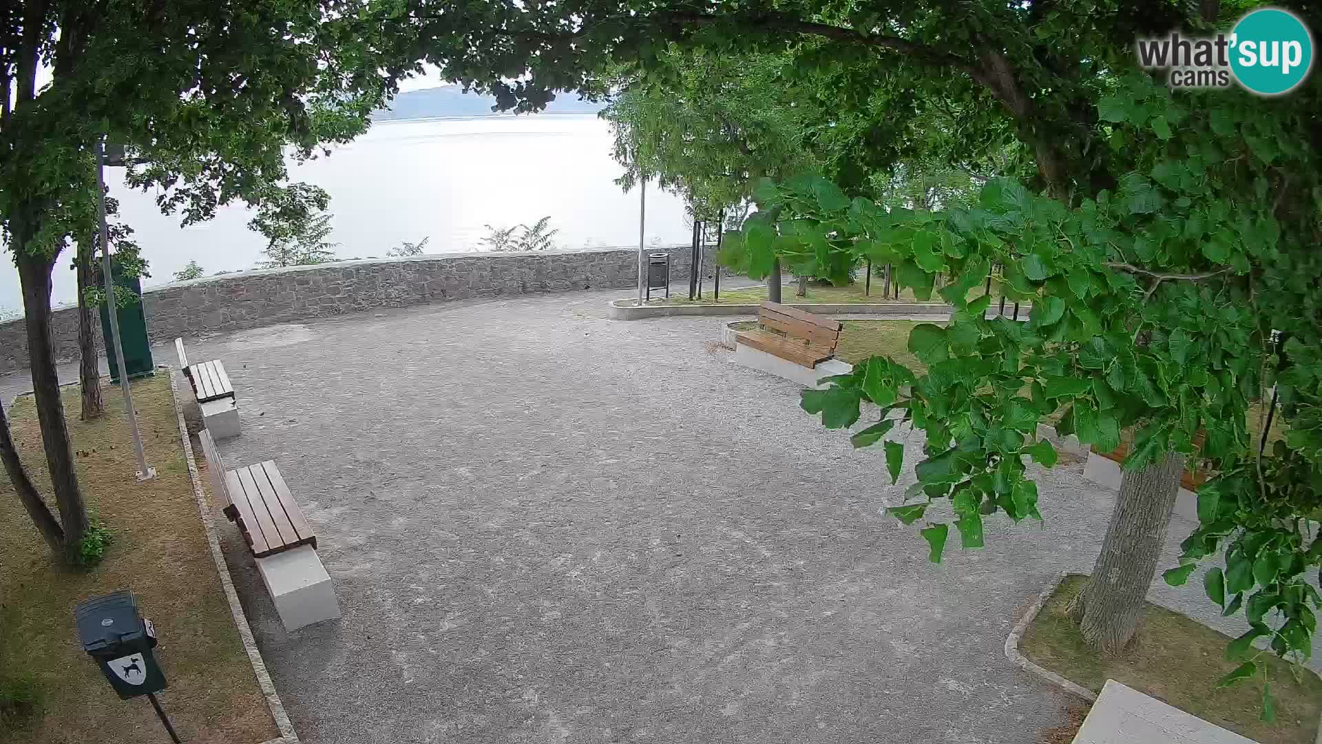 Senj Live Cam – Writers’ Park and the Velebit Channel