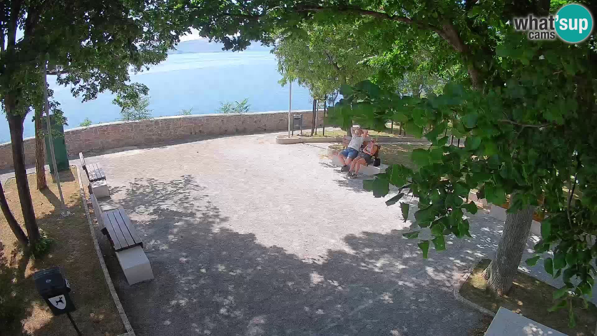 Senj Live Cam – Writers’ Park and the Velebit Channel