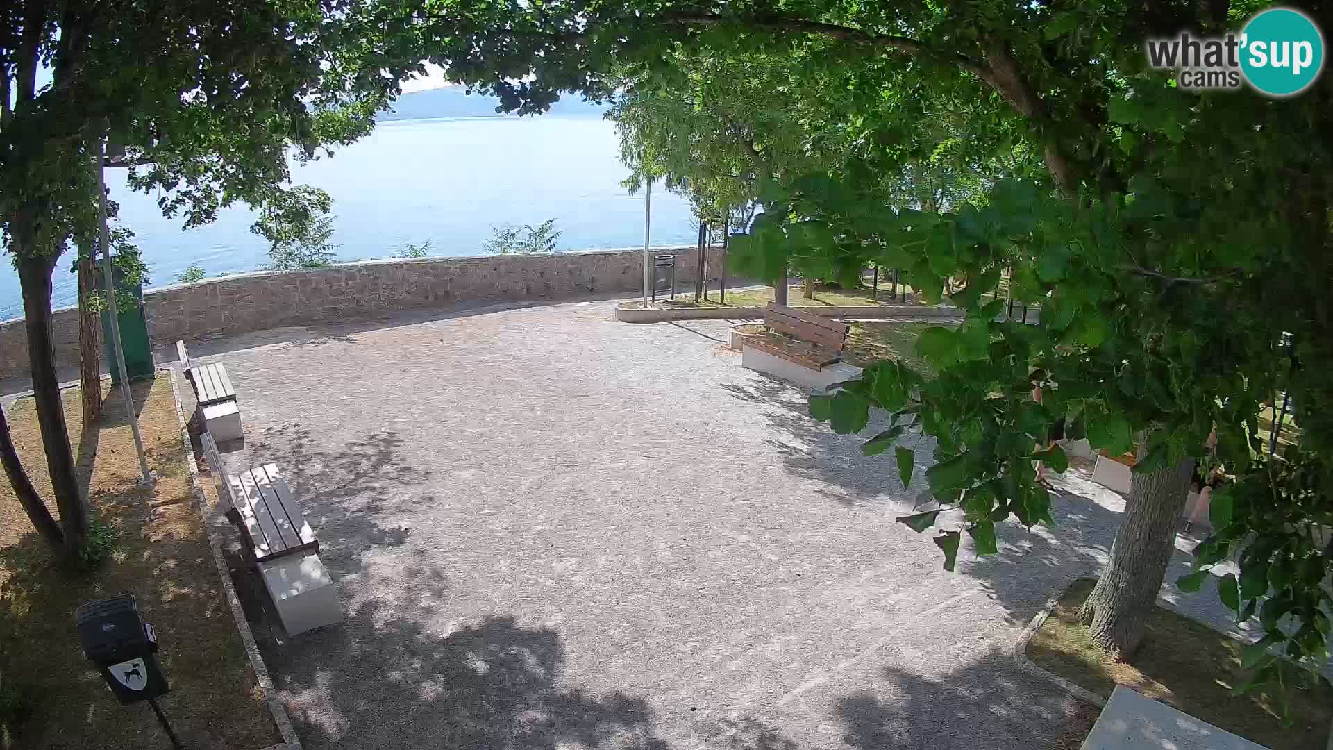 Senj Live Cam – Writers’ Park and the Velebit Channel