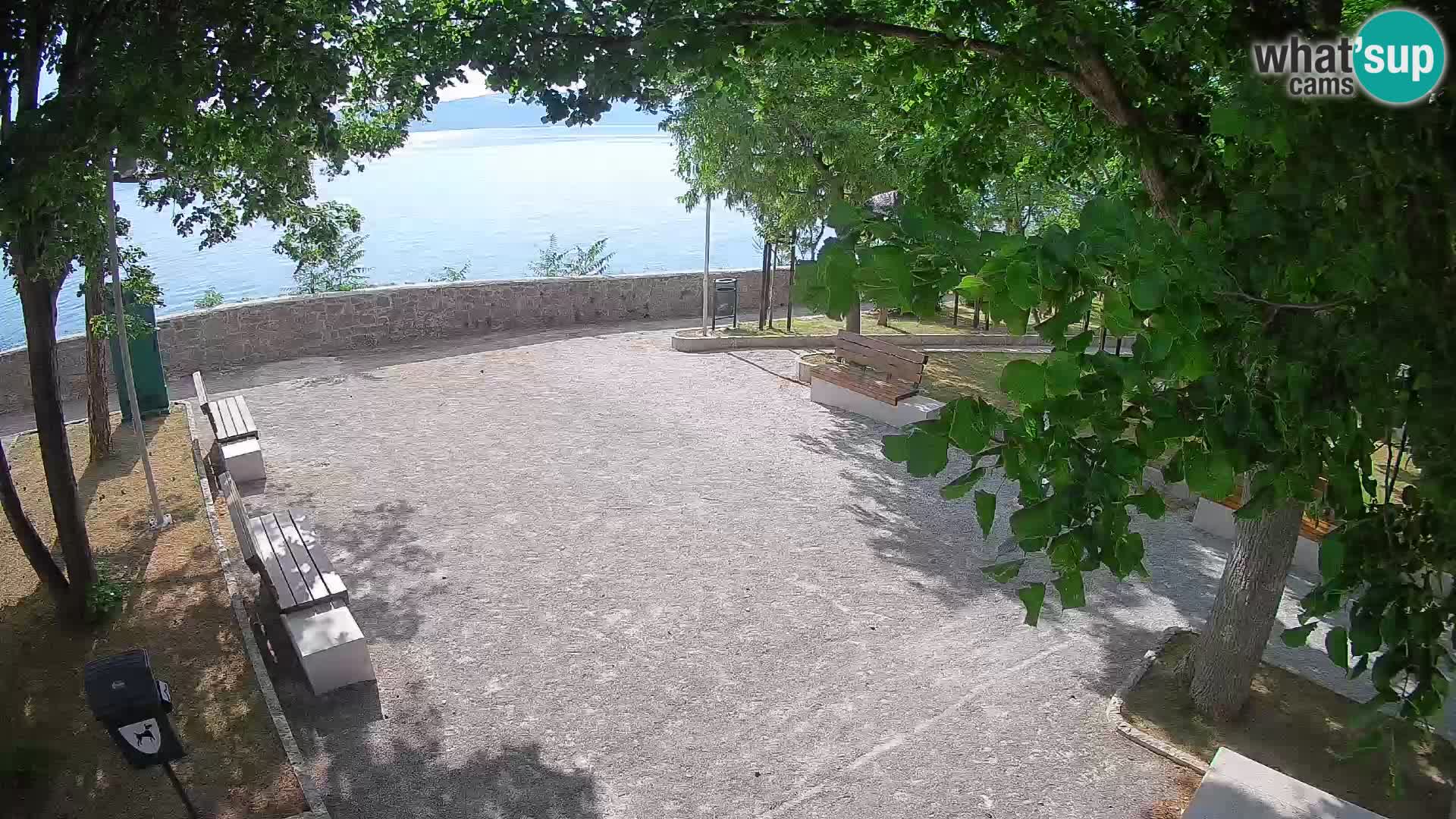 Senj Live Cam – Writers’ Park and the Velebit Channel