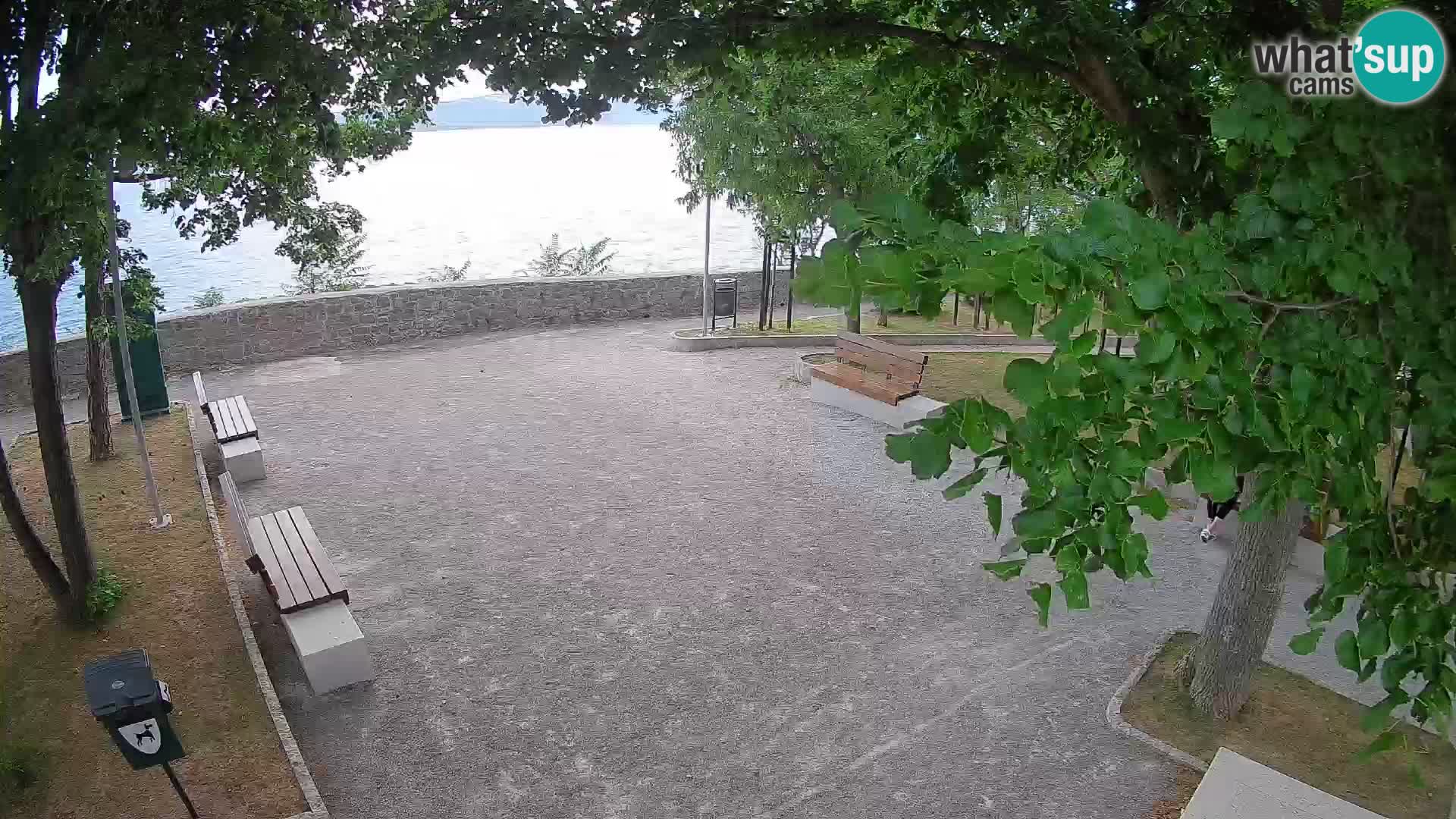 Senj Live Cam – Writers’ Park and the Velebit Channel