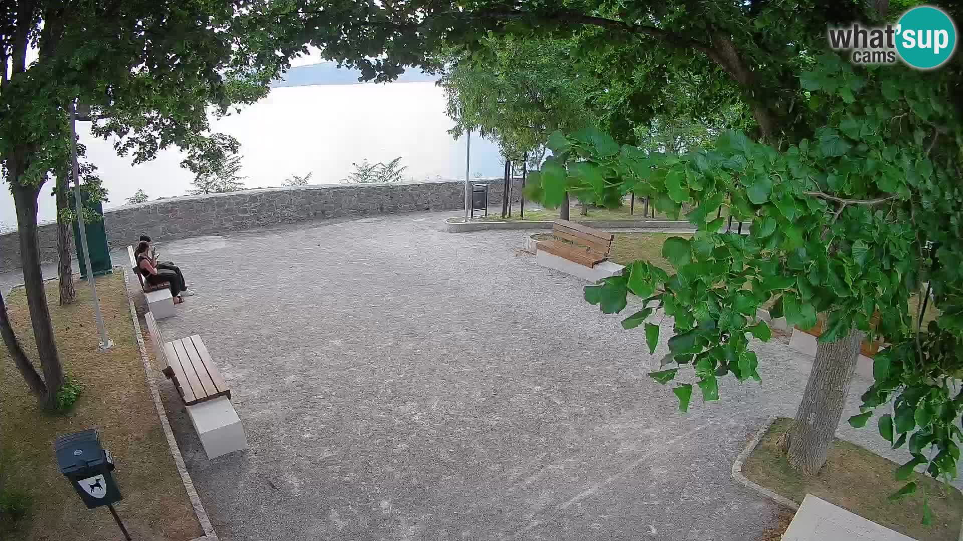 Senj Live Cam – Writers’ Park and the Velebit Channel