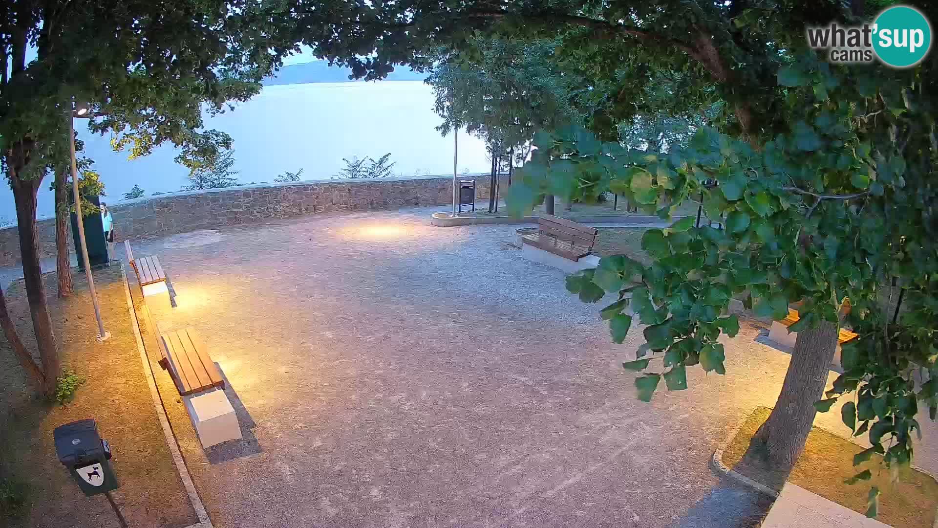 Senj Live Cam – Writers’ Park and the Velebit Channel