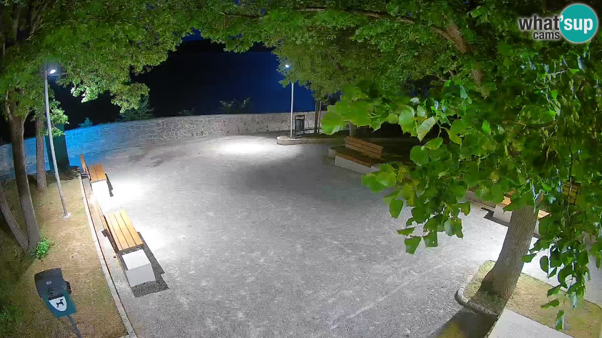 Senj Live Cam – Writers’ Park and the Velebit Channel