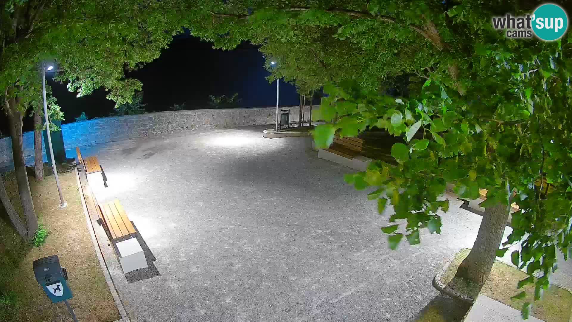 Senj Live Webcam – Schriftstellerpark und Velebit-Kanal