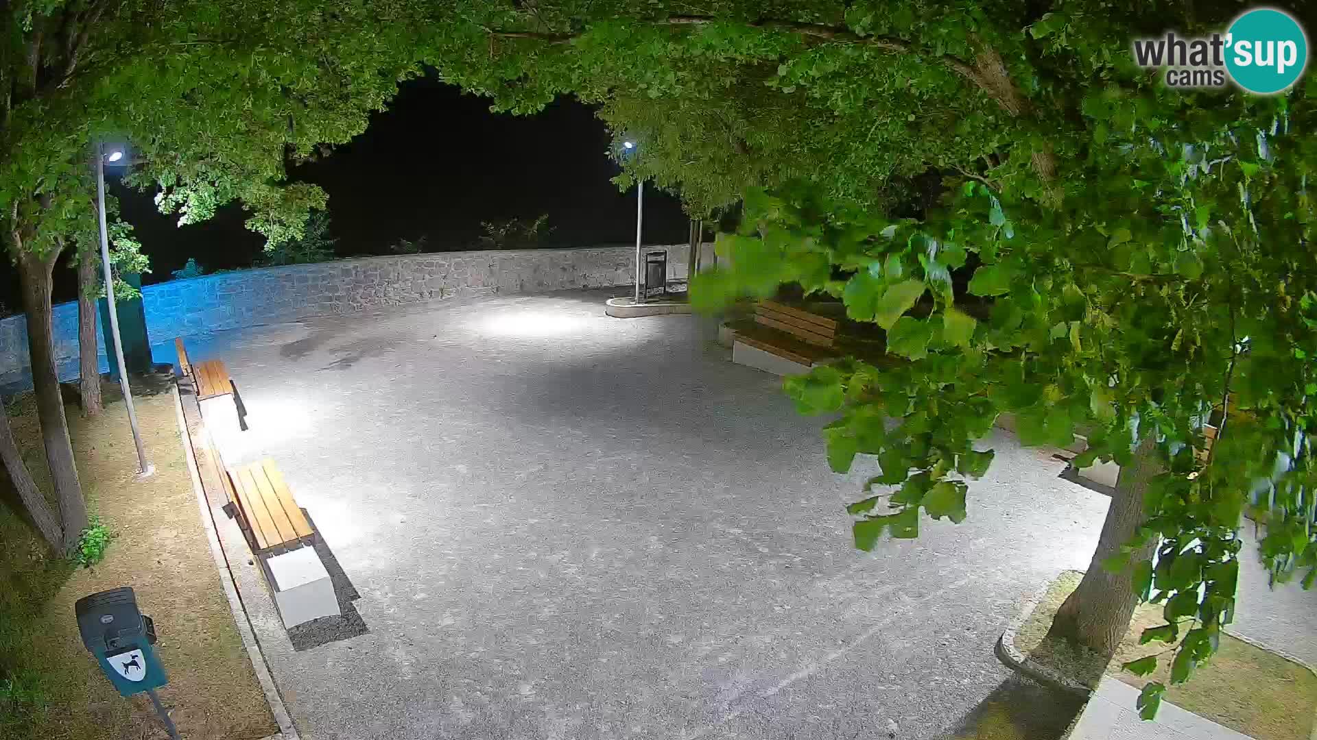 Senj Live Cam – Writers’ Park and the Velebit Channel