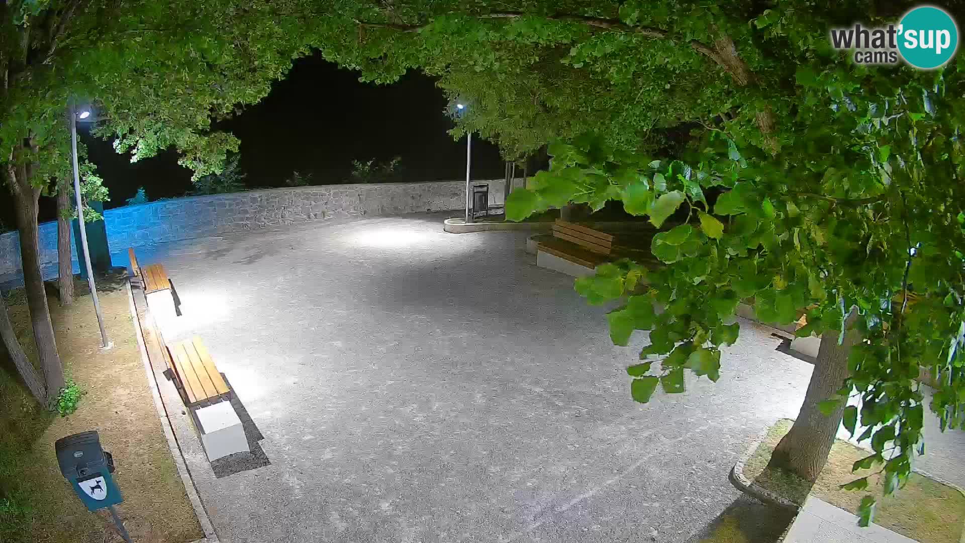 Senj Live Webcam – Schriftstellerpark und Velebit-Kanal