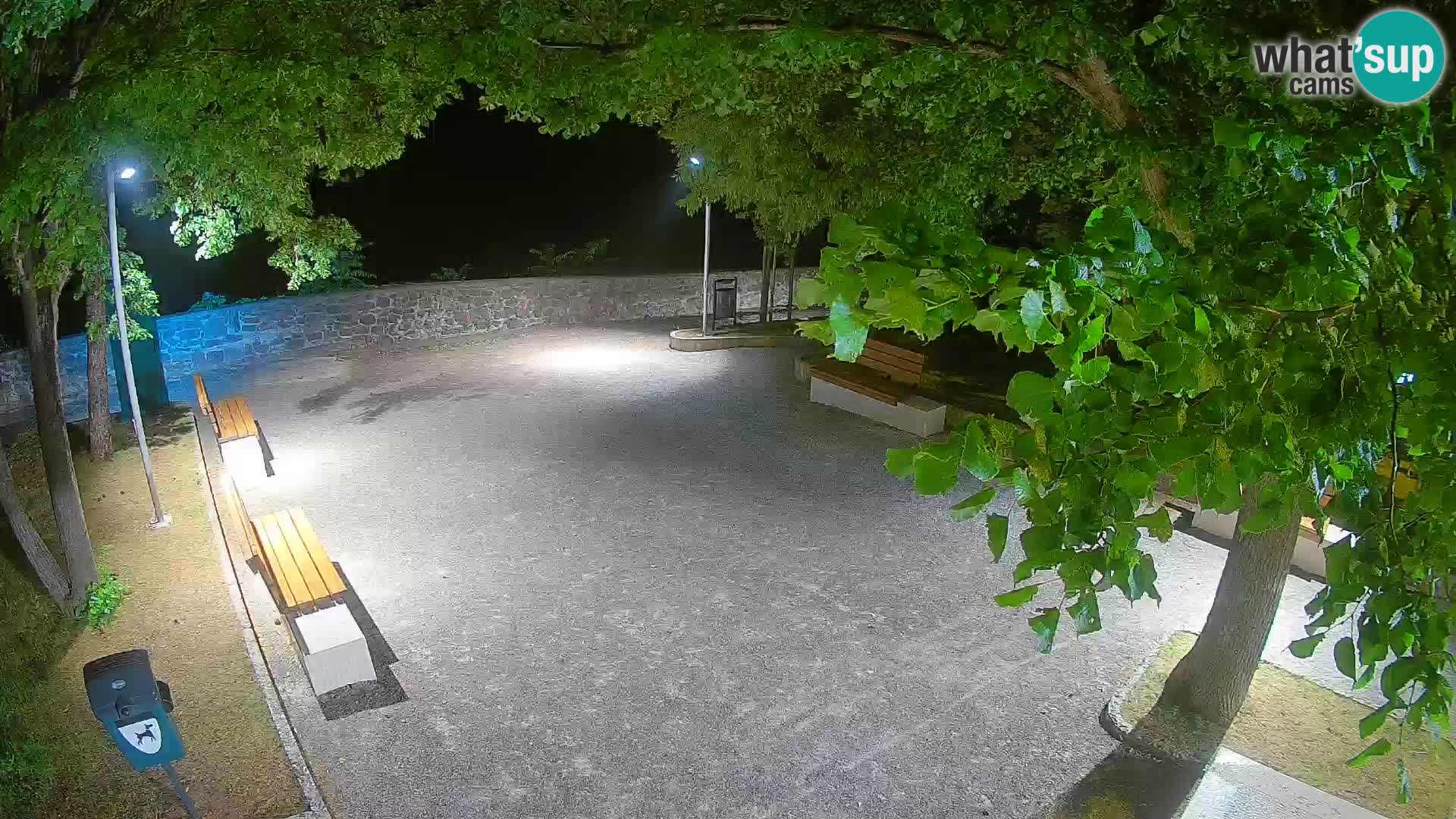 Senj Live Cam – Writers’ Park and the Velebit Channel